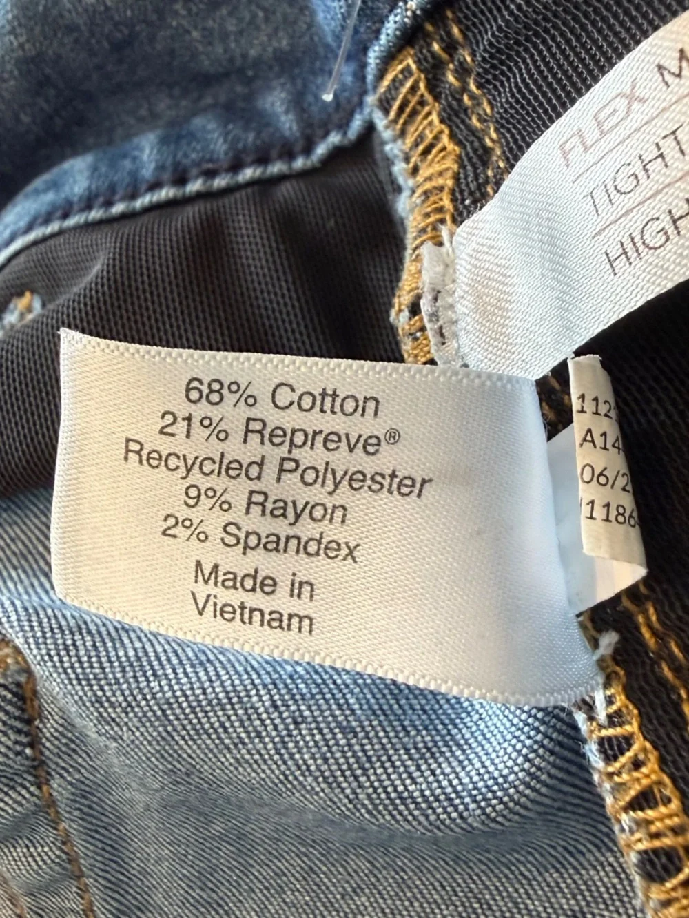 Lane Bryant Women's 18 Mid Rise Jeans Double Button Stretch Denim